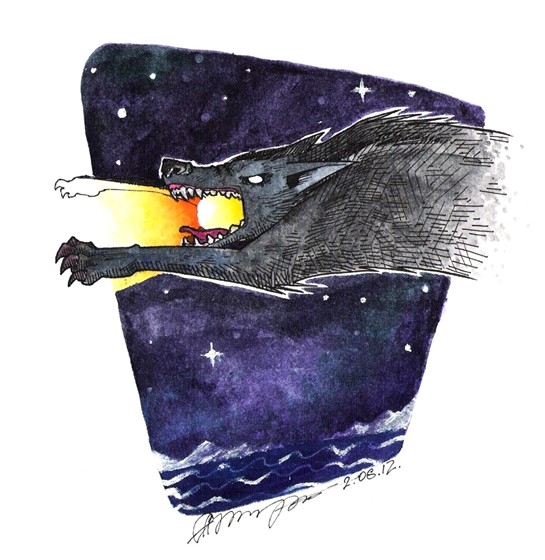 For novels: Fenrir. The beginning of Ragnaroek